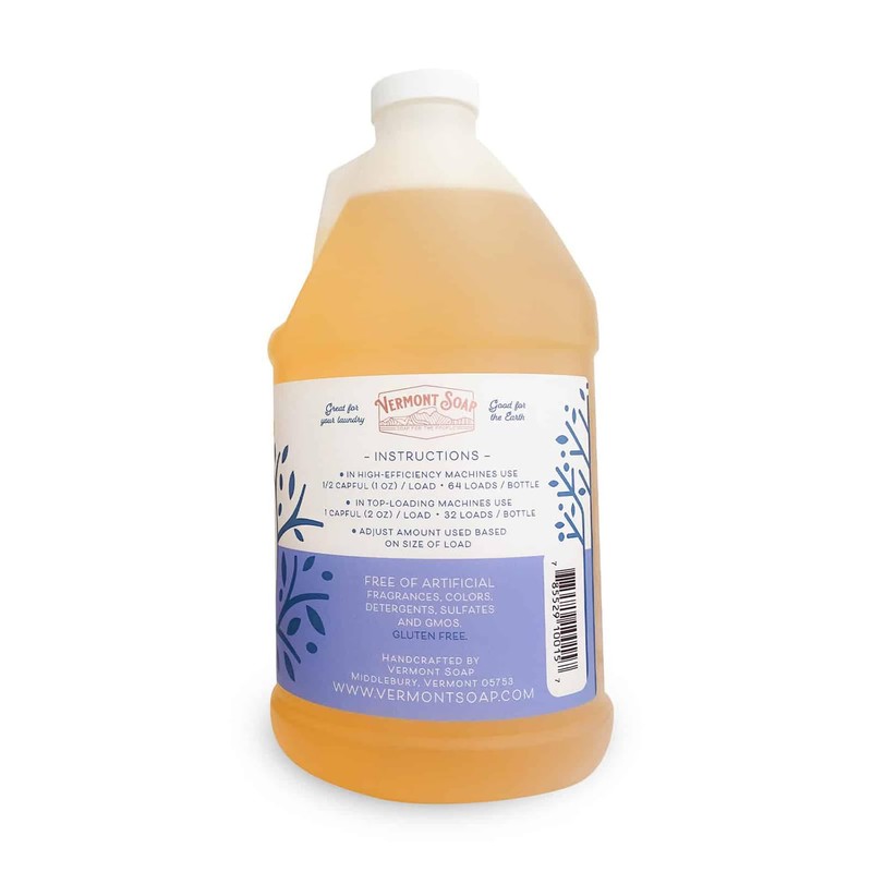 Vermont Soap Laundry Detergent, Laundry Soap, Natural Laundry Detergent Liquid,