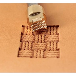 Leather Stamp Tool Stamping Working Carving Punches Tools Craft Saddle Brass Basket Weave #262