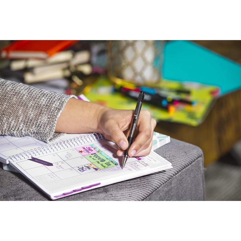 Zebra Pen F-301 Ballpoint Fine Point 0.7mm, Black Easy-Glide Ink,