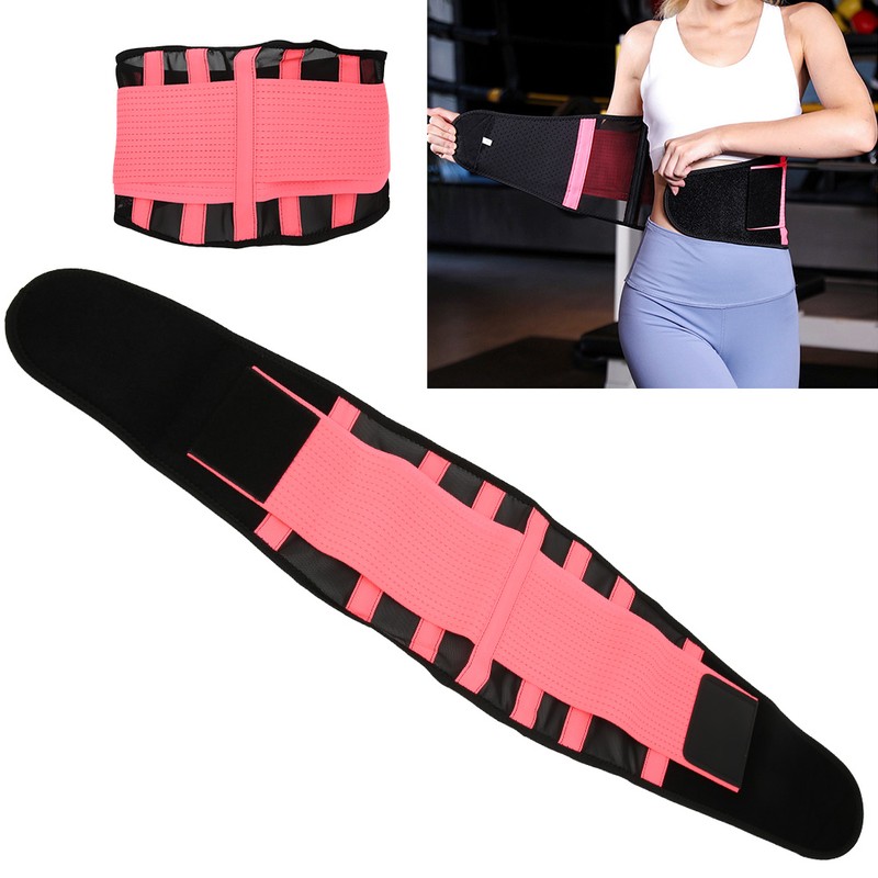 Breathable Mesh Support Exercise Belt Fitness Waist Training Gym for