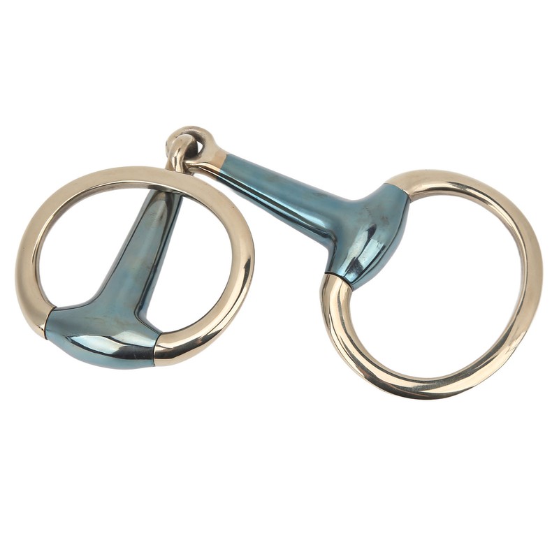 125mm Equine Mouth Snaffle Stainless Steel Electroplated Ring Bit Jointed