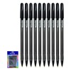DIGNO UniStic Ballpoint Pens, BLACK, Medium Point (1.0mm), Pack of