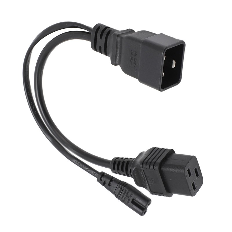 C20 to C7 C19 Y Splitter Power Plug Cord Single