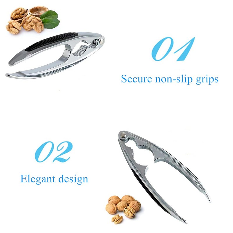 oujilet Nutcracker Pecan Cracker Nut Opener Lobster Cracker with Non