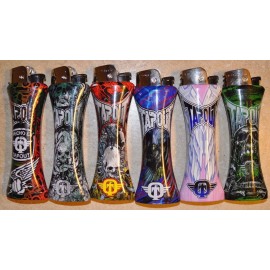 TAPOUT 6 X TAPOUT GIANT JUMBO SIZE CURVE LIGHTER WITH BOTTLE OPENER (No gas)
