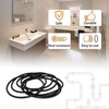 Flyshop 5pcs 100mm x 93mm x 3.5mm O-Ring Rubber Seal