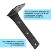 Redunest Floating Shelf Brackets,6 Pack Heavy Duty L Brackets for