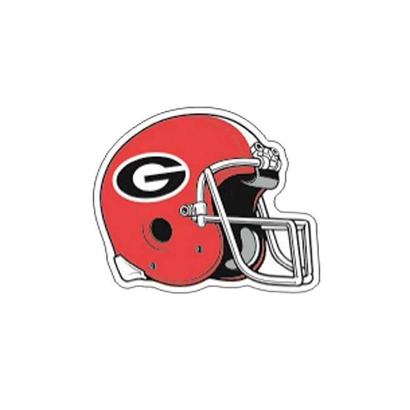 Craftique Georgia Bulldogs Helmet Decal-12In Red