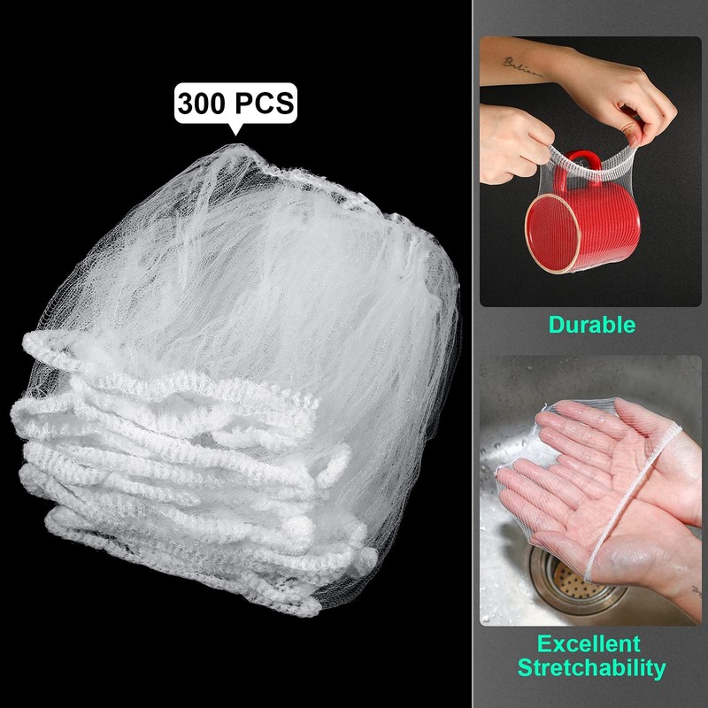 300 Pieces Kitchen Sink Strainer Bags Disposable Mesh Strainer Bags