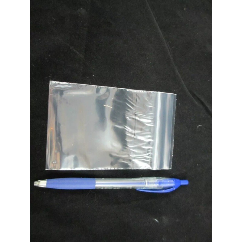 Ziploc 100 - 3" X 4" ZIP LOC CLEAR PLASTIC