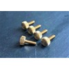 PrecisionGeek Brass Flat Knurled Thumb Screws M3×10 mm – Set of