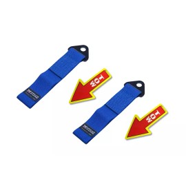 Megan Racing 2X Pair Megan Racing 2" Blue Tow Safety Strap Universal 3500Lb Rated Mr-Bt-Tsblu