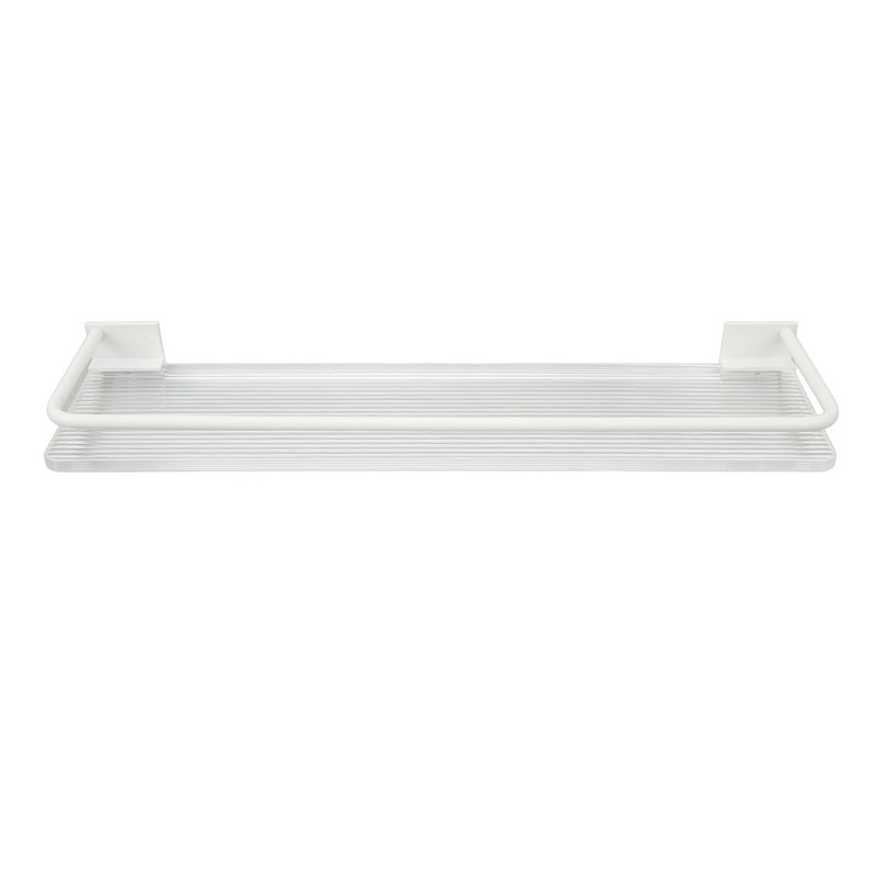 Shower Caddy Wall Mount Organizer Shelves Aluminium Cream Style Large