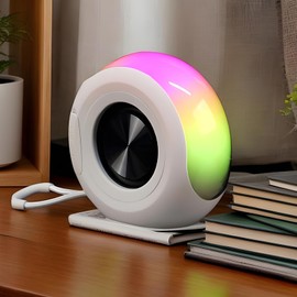 Speaker Portable - Handheld Wireless Speaker,Audio Player with Atmosphere Light Music Electronics for Dorm Car Kitchen Beach Travel Gym Hiking Picnic Camping Bedroom Bathroom