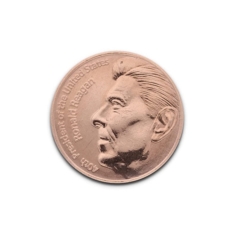 1oz (1oz - AVDP) .999 Fine Copper "Ronald Reagan -