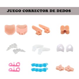 Kit 23 Piezas Corrector Juanetes Separadores Silicona Para Dedos Pie