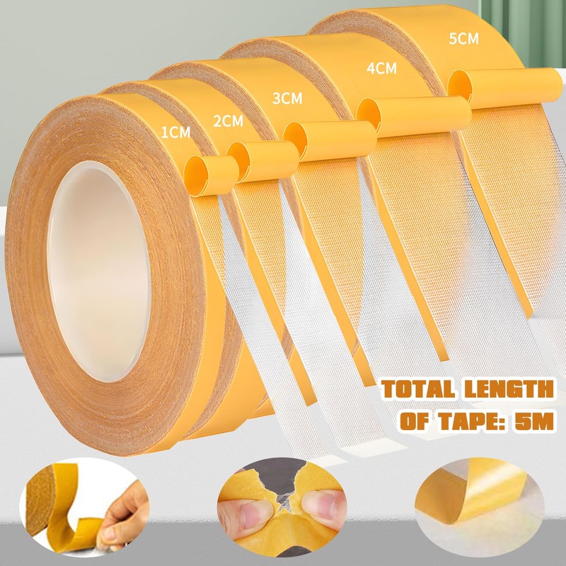 panthra 5PCS Super Sticky Double Sided Tape, High Adhesive Fabric