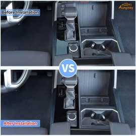 Aunginsy Car Central Control Gear Shift Panel Trim Cover Compatible with Toyota Tundra/Sequoia 2022-2024 Pickup Gear Shifter Console Anti-Scratch Panel Frame Decorative Sticker Protection Accessories