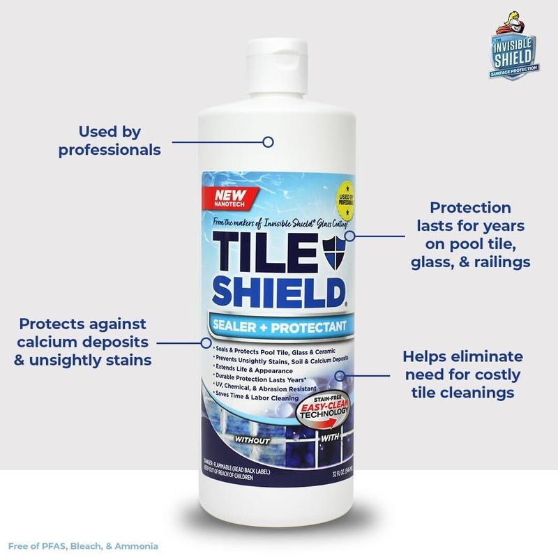 Tile Shield Sealer & Protectant, Nano Protective Pool Tile Treatment,