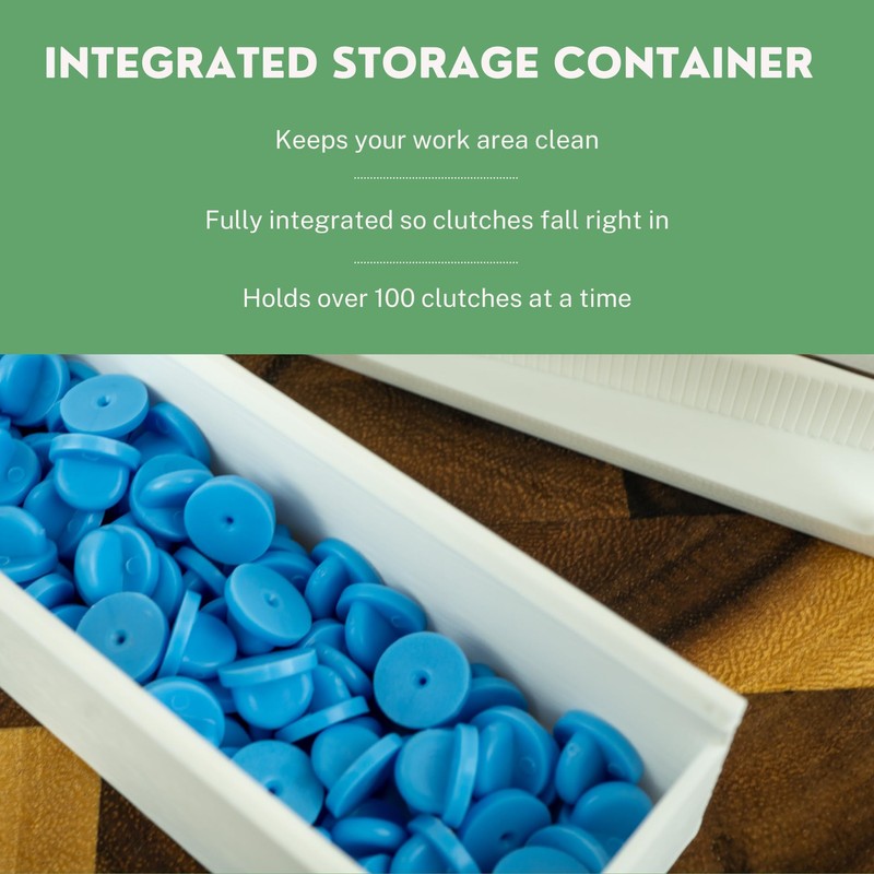 Pin Clutch Remover Tool for Rubber Backing Clutches on Enamel