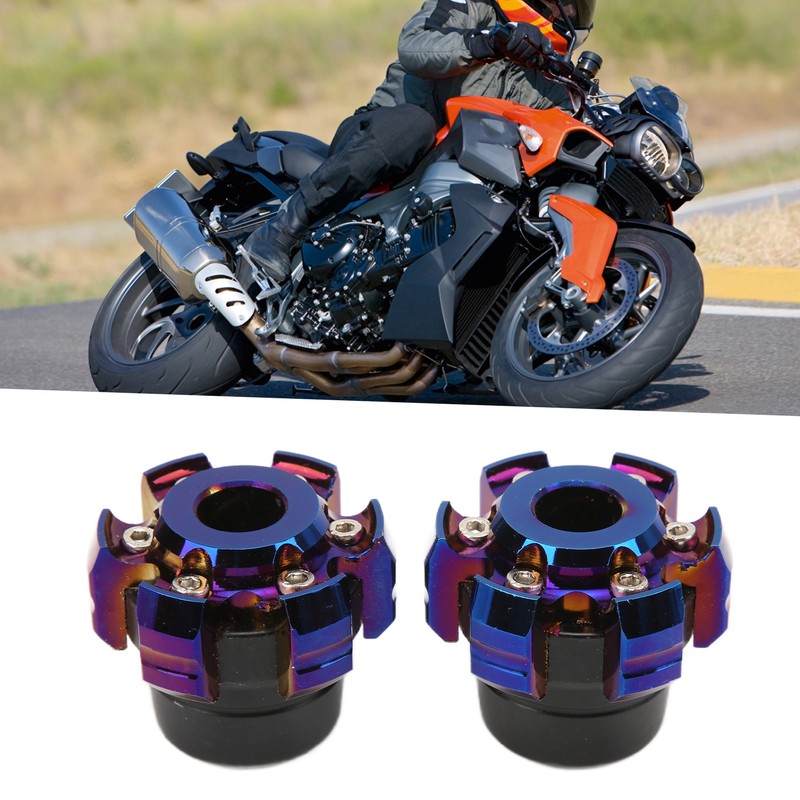 Pair of Motorcycle Wheel Front Fork Frame Slider Aluminum Alloy
