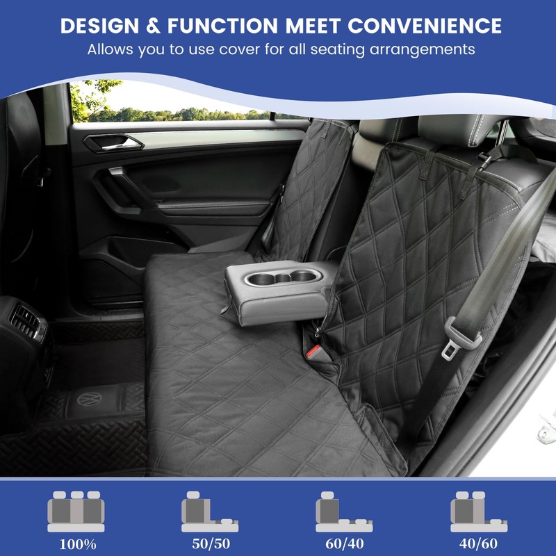ALLANSING XL Back Seat Cover - Tailored for Full-Size Trucks/SUVs