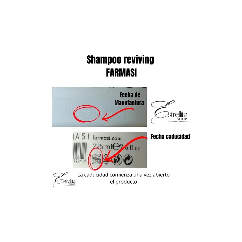 2pzs Shampoo Reviving Farmasipara Crecimiento De Cabello