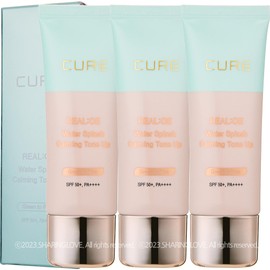 L'Oreal 라센스 로에 큐어 리알로에 워터 스플래쉬 카밍 톤업 선크림 40g x 3개 La'cents Lo'e Cure Real Lo'e Water Splash Calming Tone-up Sun Cream 40g x 3