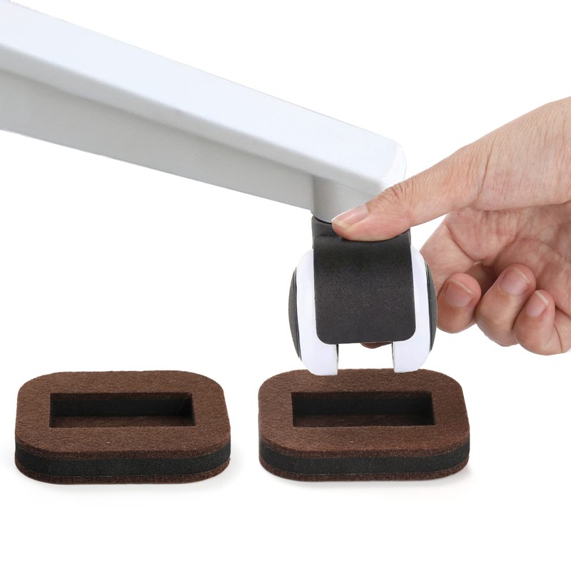 Pumtus 20 Pack Felt Furniture Cups, Anti-Sliding Bottom Caster Pads,