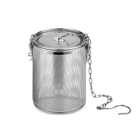 zalati Spice Strainer 1.3L Food Strainer Spice Filter Stainless Steel with Carry Chain and Hook for Kitchen Cooking Accessories