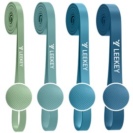 LEEKEY Resistance Bands, Exercise Bands with Handles,Pull Up Assist Bands - Band Set with Door Anchor - Bands for Working Out,Band for Men and Women Fitness Training,Home Workouts