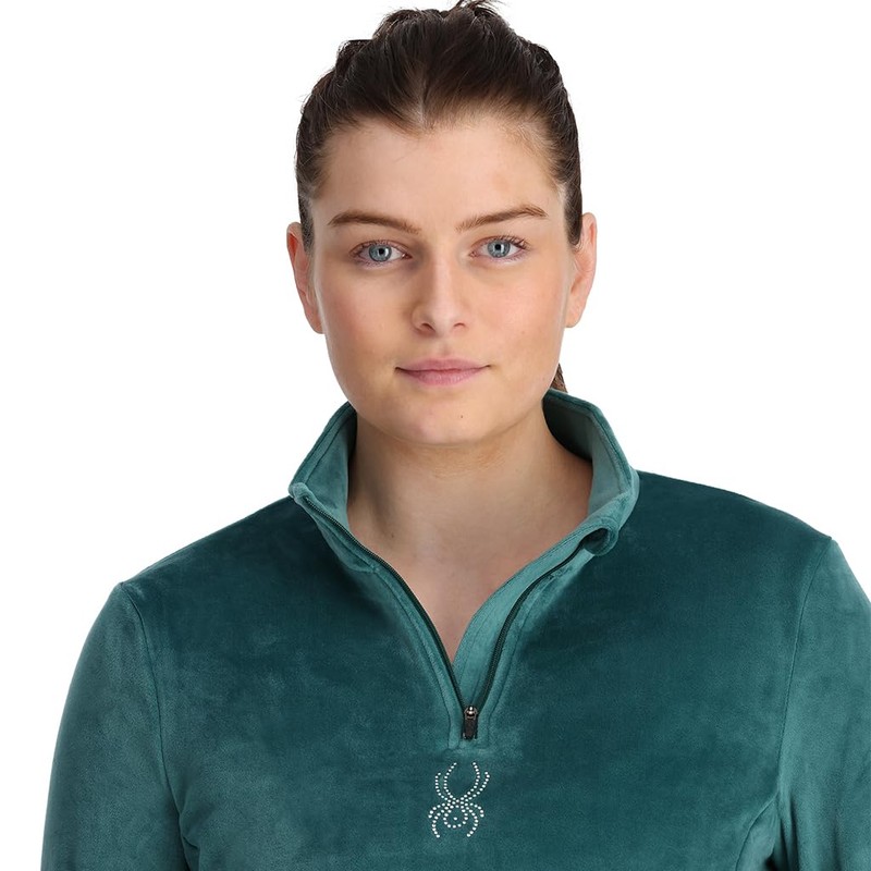 Spyder Women's Shimmer Bug Half Zip T-Neck Ski Base Layer