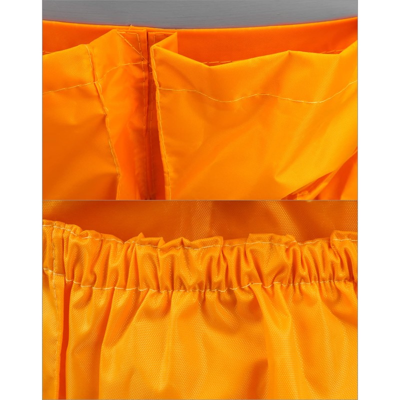 QWORK Trash Can Caddy Bag, 10 Pocket Commercial Cleaning Bag,