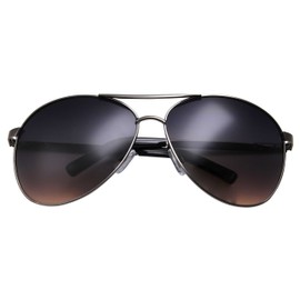 GrinderPUNCH - anteojos de sol de aviador extragrandes de gran tamaño, 148 mm, plomizo, X-Large