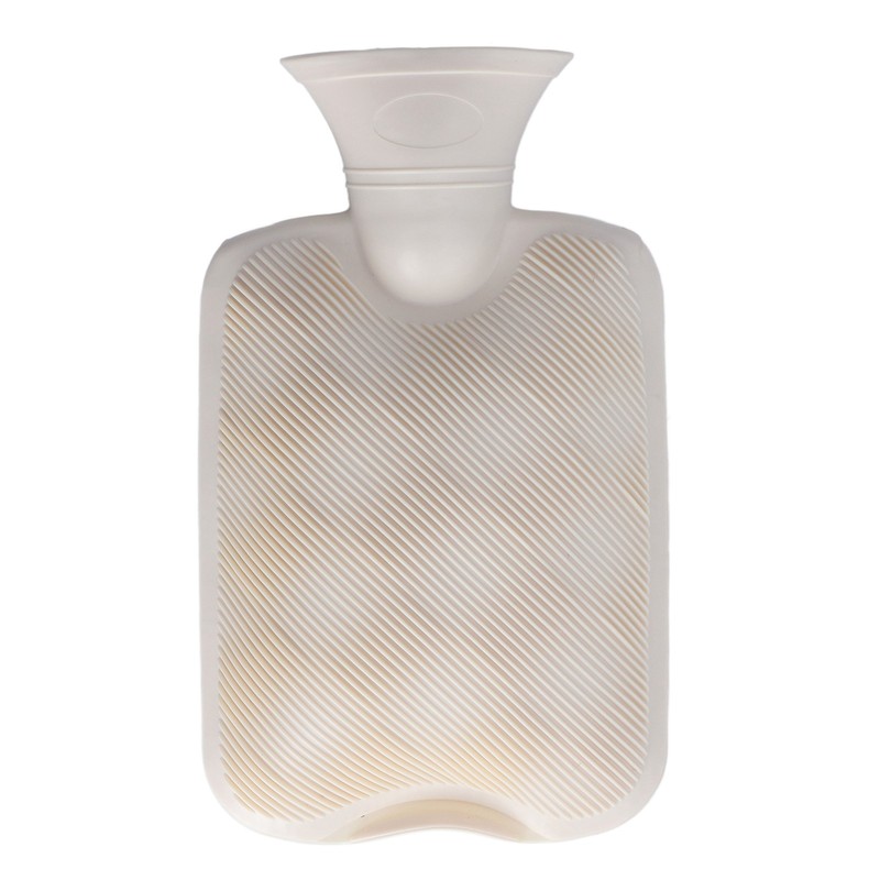 Hot Water Bag PVC Plush Fabric Cover Wide Mouth Design