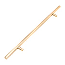 ZONADAH 4 Pack Gold Cupboard Handles 256mm Hole Center T Bar Handles, Stainless Steel Drawer Handles Long Wardrobe Door Handles Pulls, 150mm Length Kitchen Cabinet Handles for Bedroom Drawer