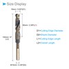 CoCud Reducing Shank Twist Drill Bit 16mm Cutting Edge Titanium