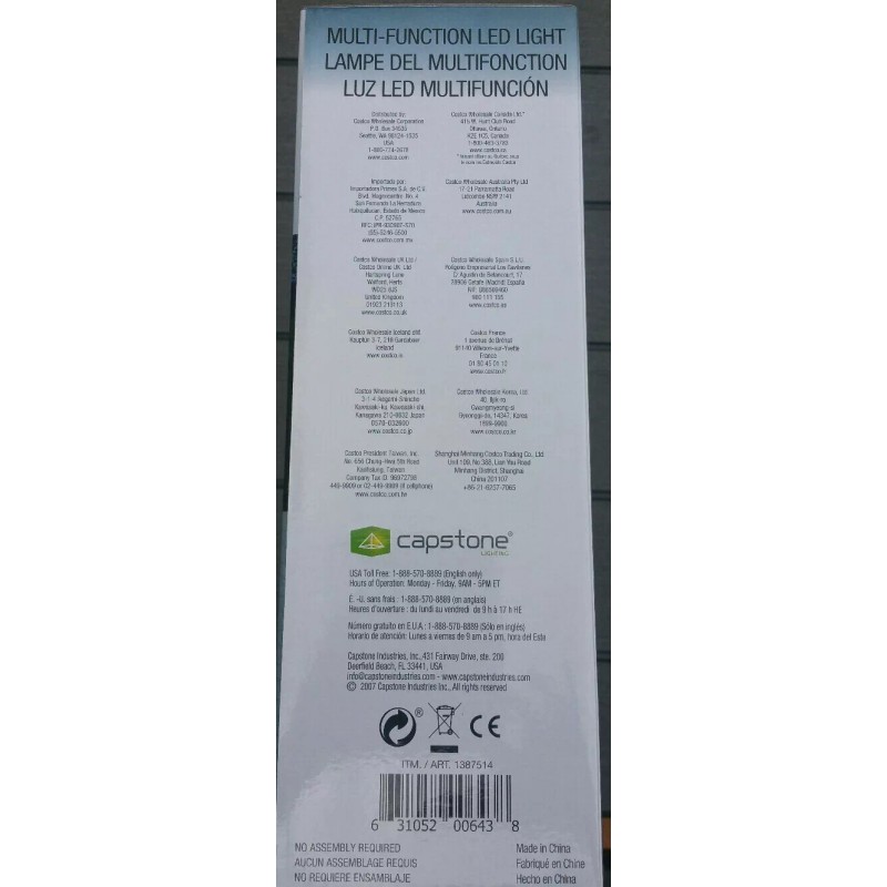 Capstone multi- function LED lights (task lamp, lantern, spotlight)