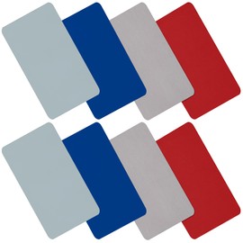 8 Pieces Nylon Repair Patch Self-Adhesive Waterproof Lightweight Repair Patch for Clothing Down Jacket Tent Cloth Bag(Red, Light Green, Blue, Khaki)