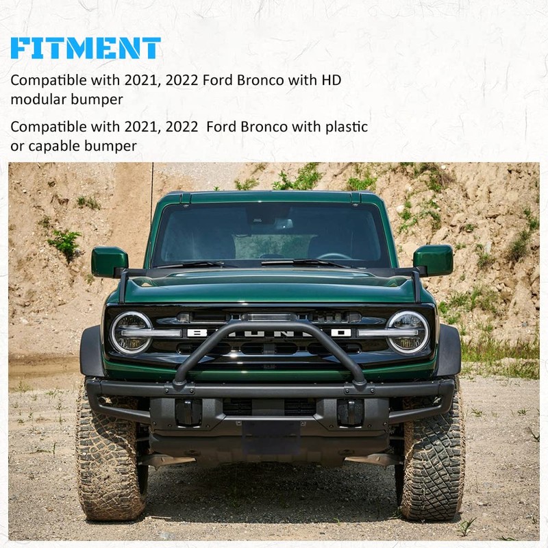 Front License Plate Bracket for Ford Bronco, Steel License Plate