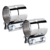 DecoHongDi 2.5 Inch Exhaust Clamps 2 Packs,2 1/2in Lap Joint
