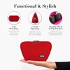 KUSSHI Washable Travel Makeup Bag for Purse (Everyday, Candy Apple