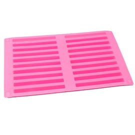 X-Haibei 20 Bars 10cm Length Strips Biscuit Chocolate Sticks Cookies Baking Jelly Silicone Mold
