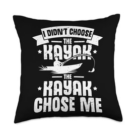 Kayak Crate with Rod Holders Fly Fishing Accessories Throw Pillow