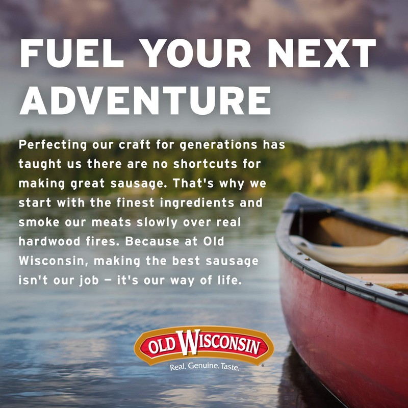 Old Wisconsin Beef Sausage Snack Bites, Naturally Smoked, Ready to