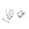 Clearine Women's Ring 925 Sterling Silver CZ Horoscope Zodiac 12