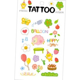 타투스티커 해피데이 데일리포인트 밝은무드 감성데코 패션 스티커 장식 Tattoo Sticker Happy Day Daily Point Bright Mood Emotional Deco Fashion Sticker Decoration
