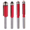 Gasea 4pcs 1/4" Shank Flush Trim Bits Set Top End