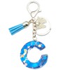 Xsclpomddy Girls Alphabet Letter Key Ring Cute Key Ring Glitter