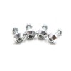 uxcell 4 Pcs Silver Tone Aluminum Alloy Universal Car Motorcycle